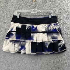 Lululemon Run Pace Setter Skirt Skort Milky Way Multi Print Athletic Women's 8
